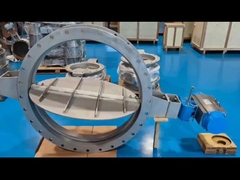 صمام أنابيب الفولاذ المقاوم للصدأ لمراقبة غازات الدخان عالية درجة الحرارة في الأنابيب ذات القطر الكبير