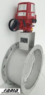 Electric Control Round Butterfly Damper Valve For Air Volume Control