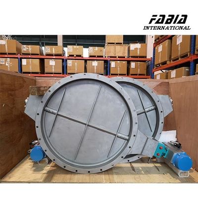 DN500 صمام الفراشة البحرية الروائي BV صمام درجة حرارة عالية كفاءة عالية خفض الانبعاثات