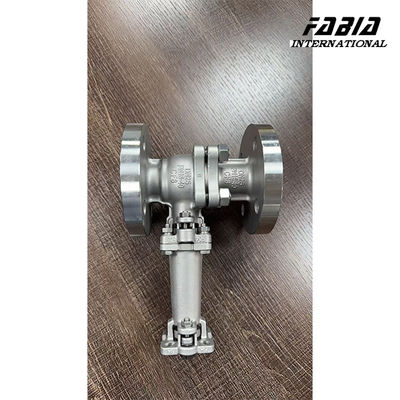 DN25 316L قطعة اثنين صمام الكرة فلانج الاتصال درجة حرارة عالية منصة عالية ISO